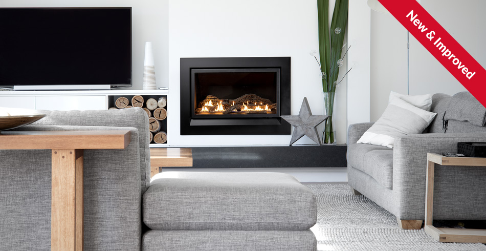 Enviro High Efficient Gas Fireplace Inside Outside Bathurst